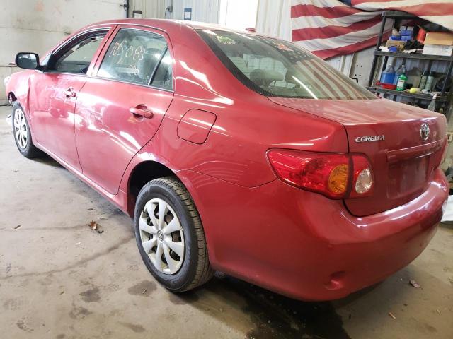 Photo 3 from auction – 2009 TOYOTA COROLLA BA with VIN JTDBL40E299090117
