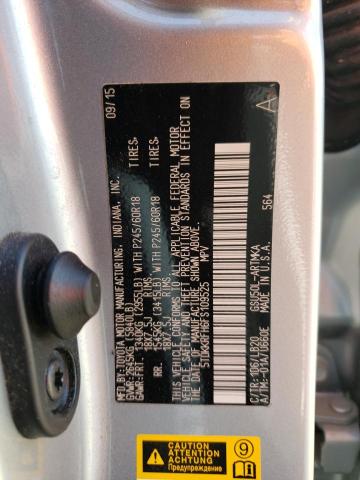 Zdjęcie 10 z aukcji – 2015 TOYOTA HIGHLANDER z VIN 5TDKKRFH6FS109525