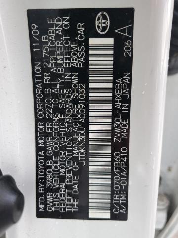 Photo 10 from auction – 2010 TOYOTA PRIUS with VIN JTDKN3DU1A0091032