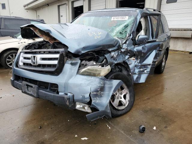 Photo 9 from auction – 2006 HONDA PILOT EX with VIN 2HKYF18456H564544