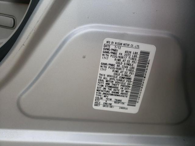 Photo 10 from auction – 2013 NISSAN ROGUE S with VIN JN8AS5MV9DW600976