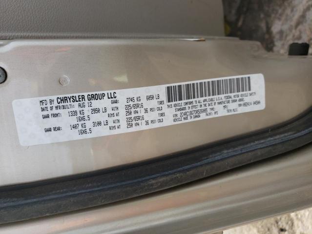 Photo 10 from auction – 2013 CHRYSLER TOWN & COU with VIN 2C4RC1BG7DR526085