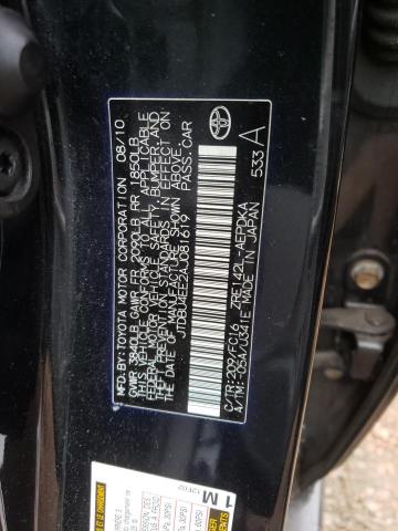 Photo 10 from auction – 2010 TOYOTA COROLLA BA with VIN JTDBU4EE2AJ081619