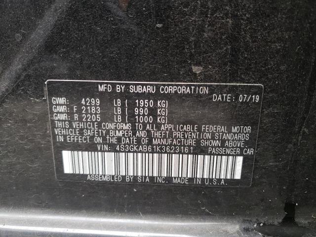Photo 10 from auction – 2019 SUBARU IMPREZA with VIN 4S3GKAB61K3623161