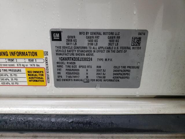 Photo 10 from auction – 2014 GMC ACADIA DEN with VIN 1GKKRTKD3EJ338224