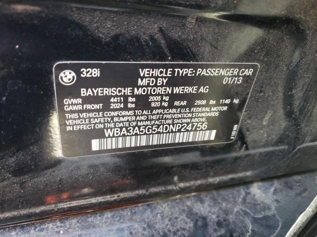 Photo 10 from auction – 2013 BMW 328 I with VIN WBA3A5G54DNP24756