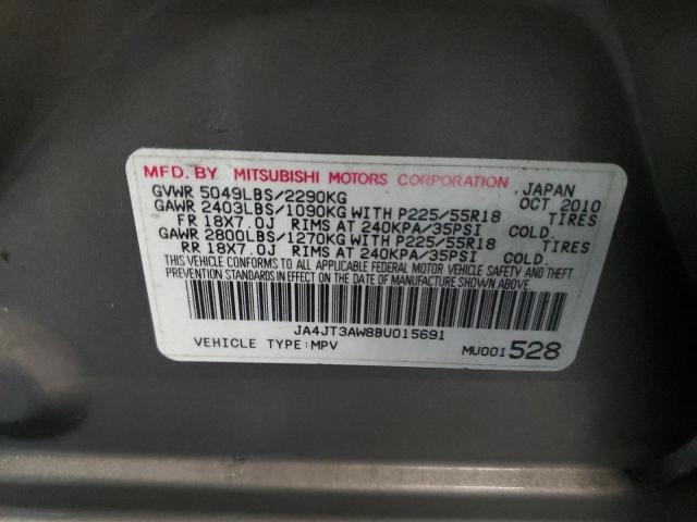 Photo 10 from auction – 2011 MITSUBISHI OUTLANDER with VIN JA4JT3AW8BU015691