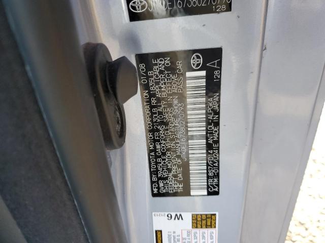 Photo 10 from auction – 2008 TOYOTA SCIO with VIN JTKDE167380270793
