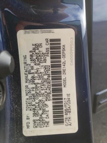Photo 10 from auction – 2013 TOYOTA COROLLA BA with VIN 5YFBU4EE0DP087922
