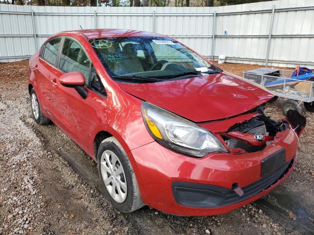 KIA RIO LX 2013 with VIN KNADM4A33D6161237 - Photo from auction