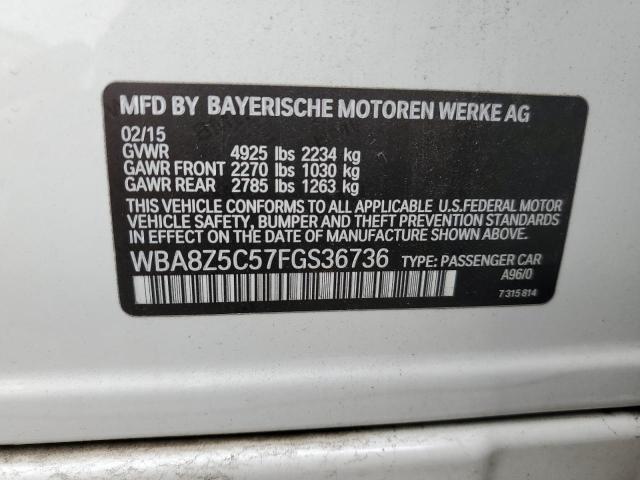 Photo 10 from auction – 2015 BMW 328 XIGT S with VIN WBA8Z5C57FGS36736
