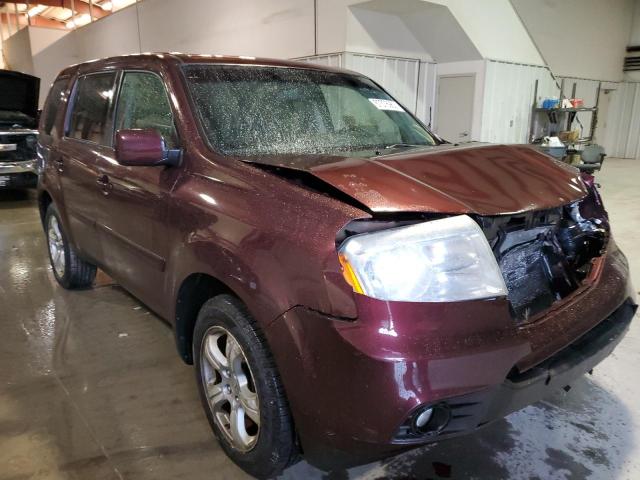 HONDA PILOT EXLN 2012 with VIN 5FNYF4H73CB034241 - Photo from auction