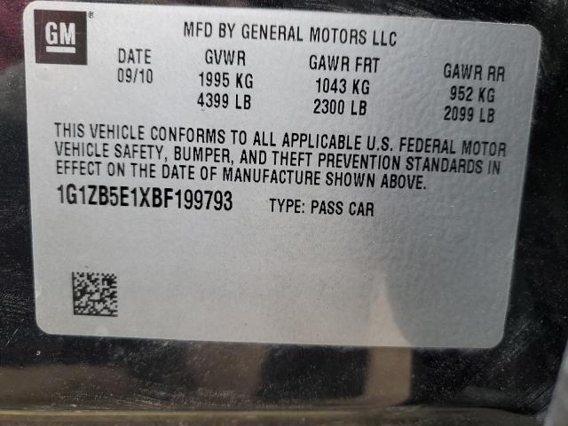 Photo 10 from auction – 2011 CHEVROLET MALIBU LS with VIN 1G1ZB5E1XBF199793