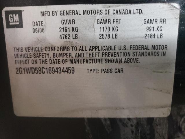 Photo 10 from auction – 2006 CHEVROLET IMPALA SUP with VIN 2G1WD58C169434459