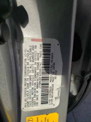 Photo 10 from auction – 2002 LEXUS LS 430 with VIN JTHBN30F420061742