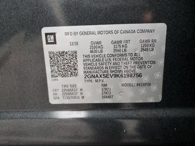 Photo 10 from auction – 2019 CHEVROLET EQUINOX LS with VIN 2GNAXSEV9K6198756