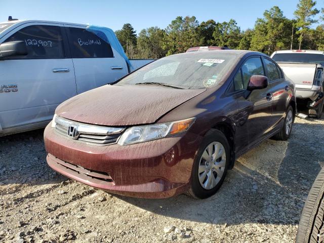Photo 2 from auction – 2012 HONDA CIVIC LX with VIN 2HGFB2F57CH608568