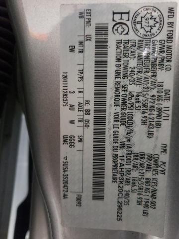 Photo 10 from auction – 2012 FORD FOCUS SE with VIN 1FAHP3K20CL296225