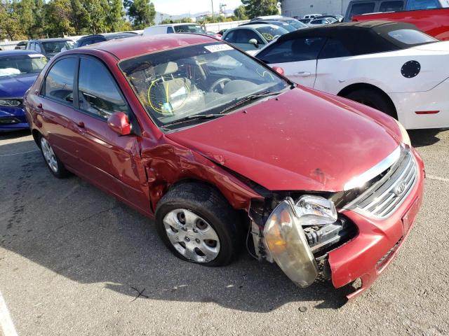 KIA SPECTRA EX 2009 with VIN KNAFE222695619012 - Photo from auction