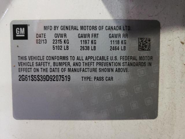 Photo 10 from auction – 2013 CADILLAC XTS PREMIU with VIN 2G61S5S39D9207519