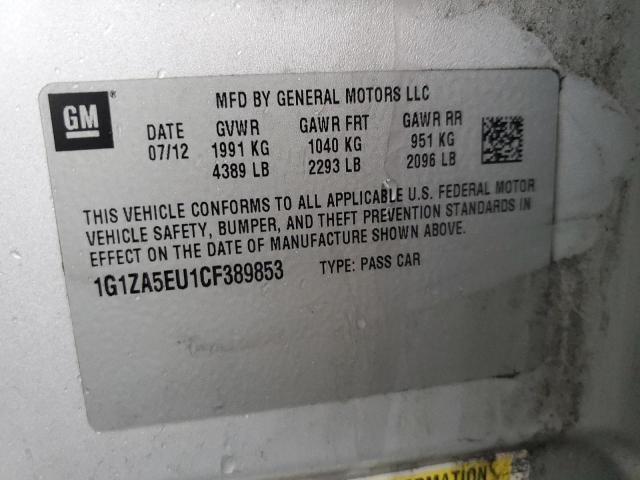 Photo 10 from auction – 2012 CHEVROLET MALIBU LS with VIN 1G1ZA5EU1CF389853