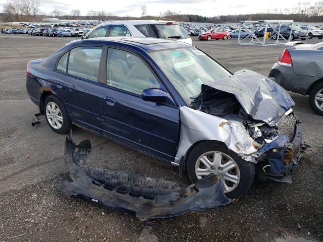 HONDA CIVIC EX 2003 with VIN 2HGES26723H582491 - Photo from auction