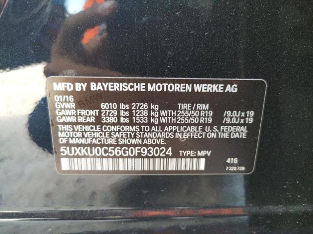 Photo 10 from auction – 2016 BMW X6 SDRIVE3 with VIN 5UXKU0C56G0F93024