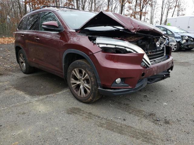 TOYOTA HIGHLANDER 2015 with VIN 5TDJKRFHXFS116067 - Photo from auction