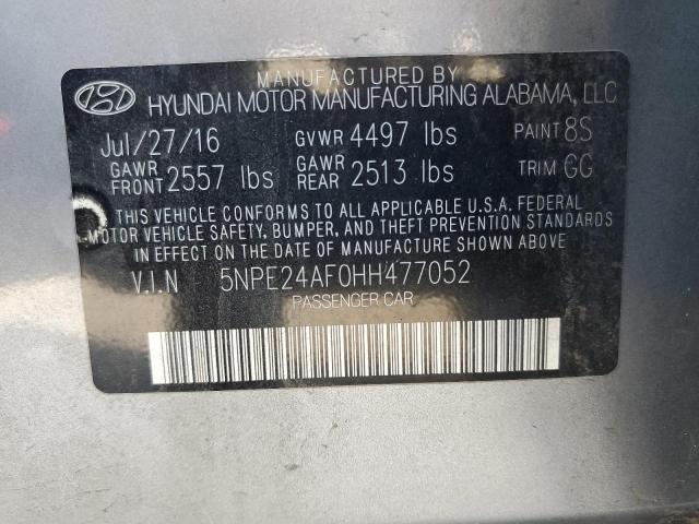 Photo 10 from auction – 2017 HYUNDAI SONATA SE with VIN 5NPE24AF0HH477052