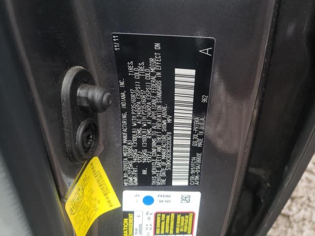 Photo 10 from auction – 2012 TOYOTA SIENNA LE with VIN 5TDKK3DC8CS203678