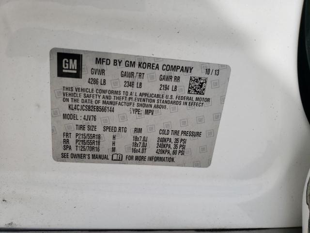 Photo 10 from auction – 2014 BUICK ENCORE with VIN KL4CJCSB2EB566144