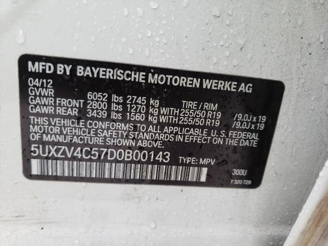 Photo 10 from auction – 2013 BMW X5 XDRIVE3 with VIN 5UXZV4C57D0B00143