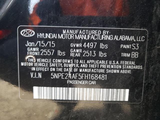 Photo 10 from auction – 2015 HYUNDAI SONATA SE with VIN 5NPE24AF5FH168481
