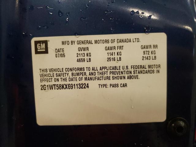 Photo 10 from auction – 2006 CHEVROLET IMPALA LT with VIN 2G1WT58KX69113224