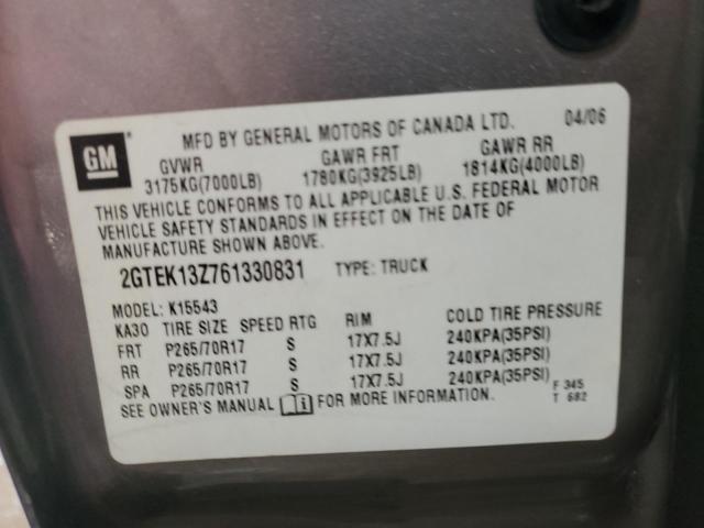 Photo 10 from auction – 2006 GMC NEW SIERRA with VIN 2GTEK13Z761330831