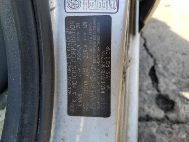 Photo 10 from auction – 2009 KIA SPECTRA EX with VIN KNAFE222695621245