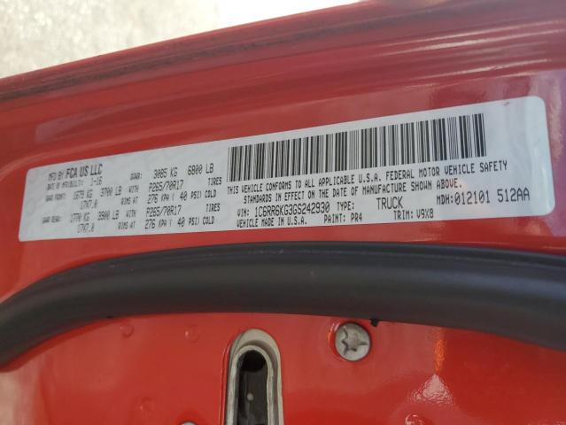 Photo 10 from auction – 2016 RAM 1500 ST with VIN 1C6RR6KG3GS242930