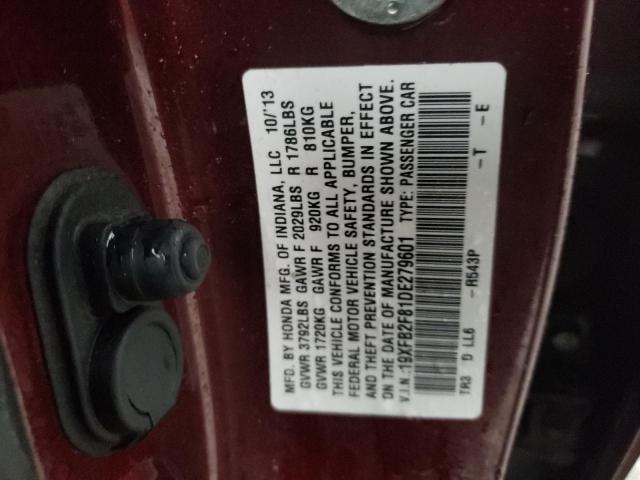 Photo 10 from auction – 2013 HONDA CIVIC EX with VIN 19XFB2F81DE279601