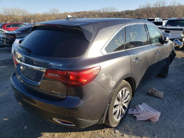 Photo 4 from auction – 2014 ACURA MDX TECHNO with VIN 5FRYD4H67EB033141