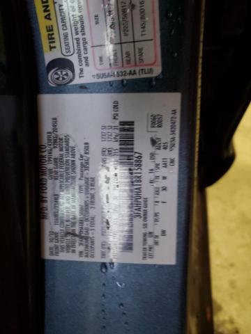 Photo 10 from auction – 2011 FORD FUSION SE with VIN 3FAHP0HA1BR158867