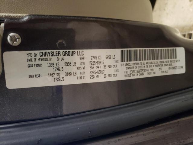 Photo 10 from auction – 2015 CHRYSLER TOWN & COU with VIN 2C4RC1BG0FR538744