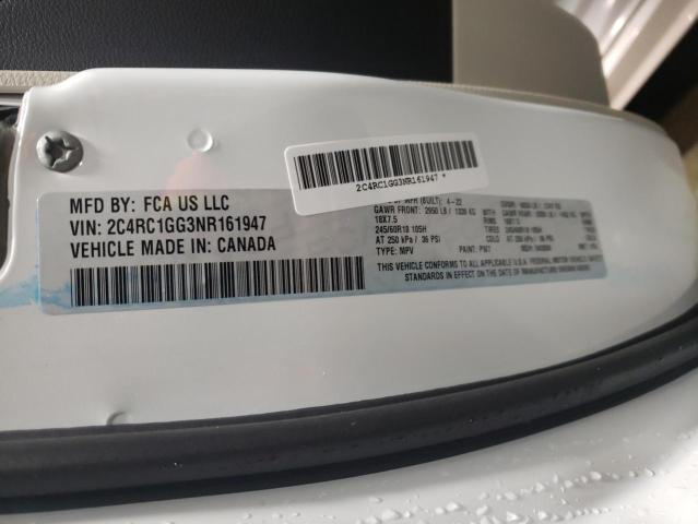 Photo 10 from auction – 2022 CHRYSLER PACIFICA L with VIN 2C4RC1GG3NR161947