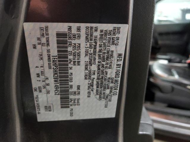 Photo 10 from auction – 2011 FORD FOCUS SEL with VIN 1FAHP3HN2BW149452