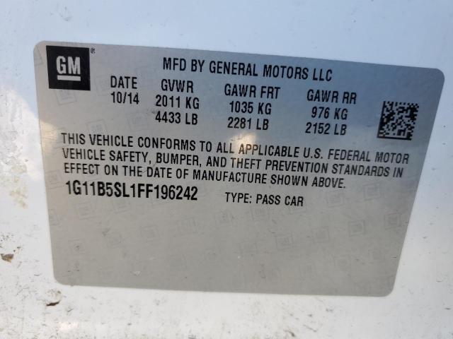 Photo 10 from auction – 2015 CHEVROLET MALIBU LS with VIN 1G11B5SL1FF196242