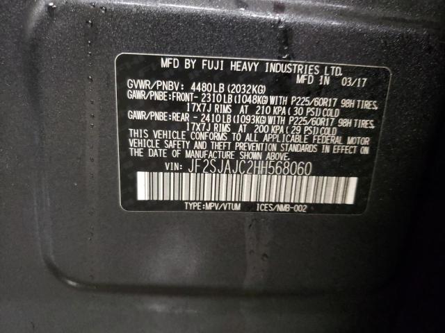 Photo 10 from auction – 2017 SUBARU FORESTER 2 with VIN JF2SJAJC2HH568060