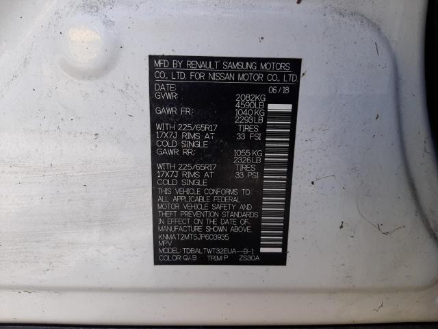 Photo 10 from auction – 2018 NISSAN ROGUE S with VIN KNMAT2MT5JP603935