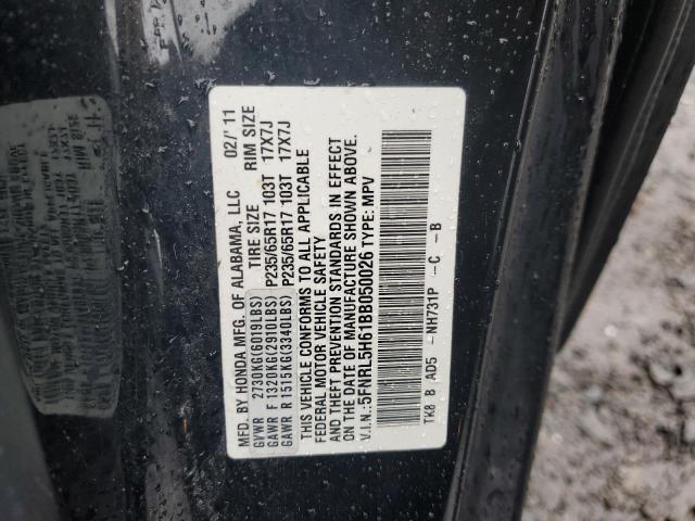 Photo 10 from auction – 2011 HONDA ODYSSEY EX with VIN 5FNRL5H61BB050026