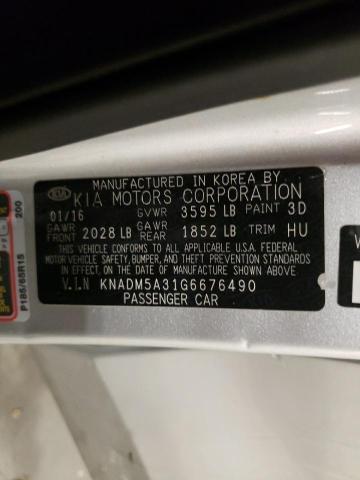 Photo 10 from auction – 2016 KIA RIO LX with VIN KNADM5A31G6676490