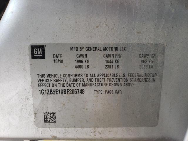 Photo 10 from auction – 2011 CHEVROLET MALIBU LS with VIN 1G1ZB5E19BF206748