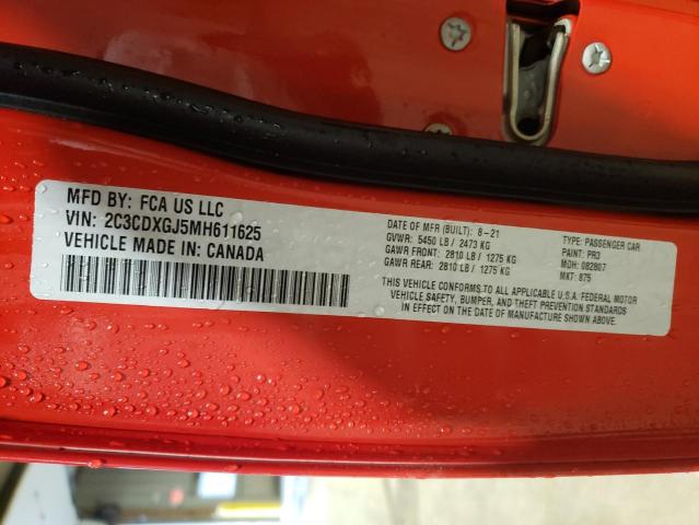 Photo 10 from auction – 2021 DODGE CHARGER SC with VIN 2C3CDXGJ5MH611625